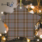 MacIntyre Hunting Weathered Tartan Ornament Star Ornament, Christmas Star Decorations, ceramic ornament, Plaid Star Ceramic Ornament, Christmas Ornament Decorations Gift