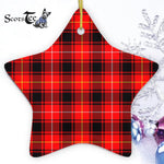 MacIntyre Modern Tartan Ornament Star Ornament, Christmas Star Decorations - Scotstee Shop