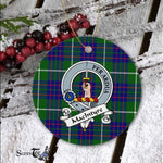 MacIntyre Scottish Clan Badge Plaid Ornament Gift. Christmas Tree Ornament MacIntyre Clan Tartan Ornament Great Christmas Ornaments Gift - Scotstee Shop