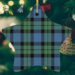 MacKay Ancient Tartan Ornament Star Ornament, Christmas Star Decorations, ceramic ornament, Plaid Star Ceramic Ornament, Christmas Ornament Decorations Gift