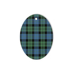 MacKay Ancient Tartan Oval Ornaments, Christmas Tree Ornament, Plaid Christmas Ornaments, Ceramic Oval Christmas Tree Decoration, Tartan Oval Ornaments, Christmas Tree Ornament, Plaid Christmas Ornaments, Ceramic Oval Christmas Tree Decoration