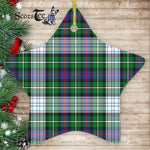 MacKenzie Dress Modern Tartan Ornament Star Ornament, Christmas Star Decorations, ceramic ornament, Plaid Star Ceramic Ornament, Christmas Ornament Decorations Gift