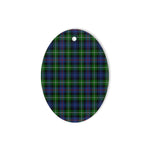 MacKenzie Modern Tartan Oval Ornaments, Christmas Tree Ornament, Plaid Christmas Ornaments, Ceramic Oval Christmas Tree Decoration, Tartan Oval Ornaments, Christmas Tree Ornament, Plaid Christmas Ornaments, Ceramic Oval Christmas Tree Decoration