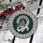 MacKenzie Tartan Ornament,  ceramic ornament, personalized christmas ornaments, christmas tree ornaments, christmas door decorations, Plaid Ornament, Tartan Ceramic Ornament