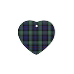 MacKenzie Tartan Heart Ornaments, Christmas Tree Ornament, Plaid Christmas Ornaments, Ceramic Heart Christmas Tree Decoration, Christmas Ornament, Plaid Ornament, Tartan Ornament, Buffalo Plaid Ornament