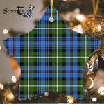MacKenzie Tartan Ornament Star Ornament, Christmas Star Decorations, ceramic ornament, Plaid Star Ceramic Ornament, Christmas Ornament Decorations Gift