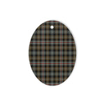 MacKenzie Weathered Tartan Oval Ornaments, Christmas Tree Ornament, Plaid Christmas Ornaments, Ceramic Oval Christmas Tree Decoration, Tartan Oval Ornaments, Christmas Tree Ornament, Plaid Christmas Ornaments, Ceramic Oval Christmas Tree Decoration