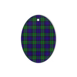 MacKinlay Modern Tartan Oval Ornaments, Christmas Tree Ornament, Plaid Christmas Ornaments, Ceramic Oval Christmas Tree Decoration, Tartan Oval Ornaments, Christmas Tree Ornament, Plaid Christmas Ornaments, Ceramic Oval Christmas Tree Decoration