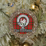 MacKinnon Celtic Circle Plaid Ornament Gift. Christmas Tree Ornament Tartan Ornament Great Christmas Ornaments Gift - Scotstee Shop