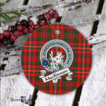 MacKinnon Scottish Clan Badge Plaid Ornament Gift. Christmas Tree Ornament MacKinnon Clan Tartan Ornament Great Christmas Ornaments Gift - Scotstee Shop