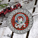 MacKinnon Tartan Ornament,  ceramic ornament, personalized christmas ornaments, christmas tree ornaments, christmas door decorations, Plaid Ornament, Tartan Ceramic Ornament
