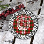 MacKintosh Clan Tartan Crest Badge Plaid Ornament Gift. Christmas Tree Ornament Tartan Ornament Great Christmas Ornaments Gift - Scotstee Shop