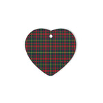 MacKintosh Hunting Modern Tartan Heart Ornaments, Christmas Tree Ornament, Plaid Christmas Ornaments, Ceramic Heart Christmas Tree Decoration, Christmas Ornament, Plaid Ornament, Tartan Ornament, Buffalo Plaid Ornament