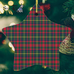 MacKintosh Hunting Modern Tartan Ornament Star Ornament, Christmas Star Decorations, ceramic ornament, Plaid Star Ceramic Ornament, Christmas Ornament Decorations Gift