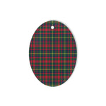 MacKintosh Hunting Modern Tartan Oval Ornaments, Christmas Tree Ornament, Plaid Christmas Ornaments, Ceramic Oval Christmas Tree Decoration, Tartan Oval Ornaments, Christmas Tree Ornament, Plaid Christmas Ornaments, Ceramic Oval Christmas Tree Decoration