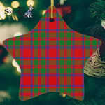 MacKintosh Modern Tartan Ornament Star Ornament, Christmas Star Decorations, ceramic ornament, Plaid Star Ceramic Ornament, Christmas Ornament Decorations Gift