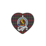 MacKintosh Scottish Clan Badge Plaid Christmas Ornaments Gift Heart Ornament MacKintosh Clan Tartan Ornaments, Plaid Ornament, christmas Ornament, plaid christmas ornament