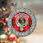 MacKintosh Scottish Clan Tartan Crest Badge Old Plaid Ornament Gift. Christmas Tree Ornament Tartan Ornament Great Christmas Ornaments Gift - Scotstee Shop