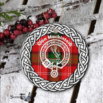 MacKintosh Scottish Clan Tartan Crest Badge Old Plaid Ornament Gift. Christmas Tree Ornament Tartan Ornament Great Christmas Ornaments Gift - Scotstee Shop