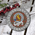MacKintosh Tartan Ornament,  ceramic ornament, personalized christmas ornaments, christmas tree ornaments, christmas door decorations, Plaid Ornament, Tartan Ceramic Ornament