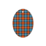 MacLachlan Ancient Tartan Oval Ornaments, Christmas Tree Ornament, Plaid Christmas Ornaments, Ceramic Oval Christmas Tree Decoration, Tartan Oval Ornaments, Christmas Tree Ornament, Plaid Christmas Ornaments, Ceramic Oval Christmas Tree Decoration