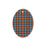 MacLachlan Ancient Tartan Oval Ornaments, Christmas Tree Ornament, Plaid Christmas Ornaments, Ceramic Oval Christmas Tree Decoration, Tartan Oval Ornaments, Christmas Tree Ornament, Plaid Christmas Ornaments, Ceramic Oval Christmas Tree Decoration