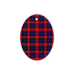 MacLachlan Modern Tartan Oval Ornaments, Christmas Tree Ornament, Plaid Christmas Ornaments, Ceramic Oval Christmas Tree Decoration, Tartan Oval Ornaments, Christmas Tree Ornament, Plaid Christmas Ornaments, Ceramic Oval Christmas Tree Decoration