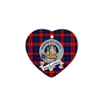 MacLachlan Scottish Clan Badge Plaid Christmas Ornaments Gift Heart Ornament MacLachlan Clan Tartan Ornaments, Plaid Ornament, christmas Ornament, plaid christmas ornament