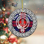 MacLachlan Scottish Clan Tartan Crest Badge Old Plaid Ornament Gift. Christmas Tree Ornament Tartan Ornament Great Christmas Ornaments Gift - Scotstee Shop
