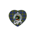 MacLaren Scottish Clan Badge Plaid Christmas Ornaments Gift Heart Ornament MacLaren Clan Tartan Ornaments, Plaid Ornament, christmas Ornament, plaid christmas ornament