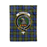 Maclaren Tartan Plaid Fleece Blankets MacLaren Plaid Blanket Clan Crest Badge Tartan Blanket Scottish Blanket
