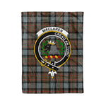 Maclaren Tartan Blanket Plaid Blanket MacLaren Weathered Clan Crest Badge Tartan Blanket Scottish Plaid Throw Blanket Tartan Plaid Fleece Blanket - Scotstee Shop