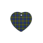 MacLaren Tartan Heart Ornaments, Christmas Tree Ornament, Plaid Christmas Ornaments, Ceramic Heart Christmas Tree Decoration, Christmas Ornament, Plaid Ornament, Tartan Ornament, Buffalo Plaid Ornament