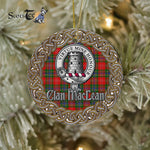 MacLean Celtic Circle Plaid Ornament Gift. Christmas Tree Ornament Tartan Ornament Great Christmas Ornaments Gift - Scotstee Shop
