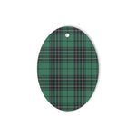 MacLean Hunting Ancient Tartan Oval Ornaments, Christmas Tree Ornament, Plaid Christmas Ornaments, Ceramic Oval Christmas Tree Decoration, Tartan Oval Ornaments, Christmas Tree Ornament, Plaid Christmas Ornaments, Ceramic Oval Christmas Tree Decoration