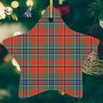 MacLean Of Duart Ancient Tartan Ornament Star Ornament, Christmas Star Decorations, ceramic ornament, Plaid Star Ceramic Ornament, Christmas Ornament Decorations Gift