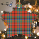 MacLean Of Duart Ancient Tartan Ornament Star Ornament, Christmas Star Decorations, ceramic ornament, Plaid Star Ceramic Ornament, Christmas Ornament Decorations Gift