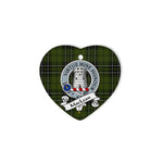 MacLean Scottish Clan Badge Plaid Christmas Ornaments Gift Heart Ornament MacLean Clan Tartan Ornaments, Plaid Ornament, christmas Ornament, plaid christmas ornament