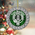 MacLean Scottish Clan Tartan Crest Badge Old Plaid Ornament Gift. Christmas Tree Ornament Tartan Ornament Great Christmas Ornaments Gift - Scotstee Shop