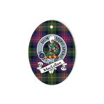 MacLennan Scottish Clan Badge Plaid Ornament Gift. Christmas Tree Ornament MacLennan Tartan Ornament,  ceramic ornament, personalized christmas ornaments, christmas tree ornaments, christmas door decorations, Plaid Ornament, Tartan Ceramic Ornament