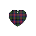 MacLennan Tartan Heart Ornaments, Christmas Tree Ornament, Plaid Christmas Ornaments, Ceramic Heart Christmas Tree Decoration, Christmas Ornament, Plaid Ornament, Tartan Ornament, Buffalo Plaid Ornament