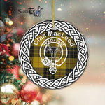 MacLeod Ancient Clan Tartan Crest Badge Plaid Ornament Gift. Christmas Tree Ornament Tartan Ornament Great Christmas Ornaments Gift - Scotstee Shop
