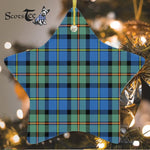 MacLeod Of Harris Ancient Tartan Ornament Star Ornament, Christmas Star Decorations, ceramic ornament, Plaid Star Ceramic Ornament, Christmas Ornament Decorations Gift
