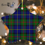 MacLeod Of Harris Modern Tartan Ornament Star Ornament, Christmas Star Decorations, ceramic ornament, Plaid Star Ceramic Ornament, Christmas Ornament Decorations Gift