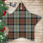 MacLeod Of Harris Weathered Tartan Ornament Star Ornament, Christmas Star Decorations, ceramic ornament, Plaid Star Ceramic Ornament, Christmas Ornament Decorations Gift