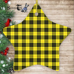 MacLeod Of Lewis Modern Tartan Ornament Star Ornament, Christmas Star Decorations, ceramic ornament, Plaid Star Ceramic Ornament, Christmas Ornament Decorations Gift