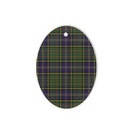 MacMillan Hunting Modern Tartan Oval Ornaments, Christmas Tree Ornament, Plaid Christmas Ornaments, Ceramic Oval Christmas Tree Decoration, Tartan Oval Ornaments, Christmas Tree Ornament, Plaid Christmas Ornaments, Ceramic Oval Christmas Tree Decoration