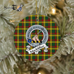 MacMillan Scottish Clan Badge Plaid Ornament Gift. Christmas Tree Ornament MacMillan Clan Tartan Ornament Great Christmas Ornaments Gift - Scotstee Shop