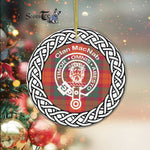 MacNab Clan Tartan Crest Badge Plaid Ornament Gift. Christmas Tree Ornament Tartan Ornament Great Christmas Ornaments Gift - Scotstee Shop