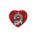 MacNab Scottish Clan Badge Plaid Christmas Ornaments Gift Heart Ornament MacNab Clan Tartan Ornaments, Plaid Ornament, christmas Ornament, plaid christmas ornament